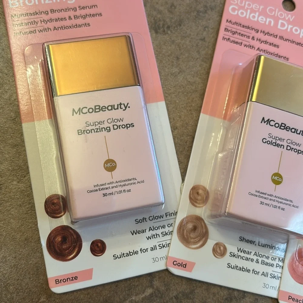 MCoBeauty | Best Seller Super Glow Bronzing Drops Golden Drops & Blush Drops 3